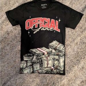 G-Star Black and Red Short Sleeve Tee with Graphic Design